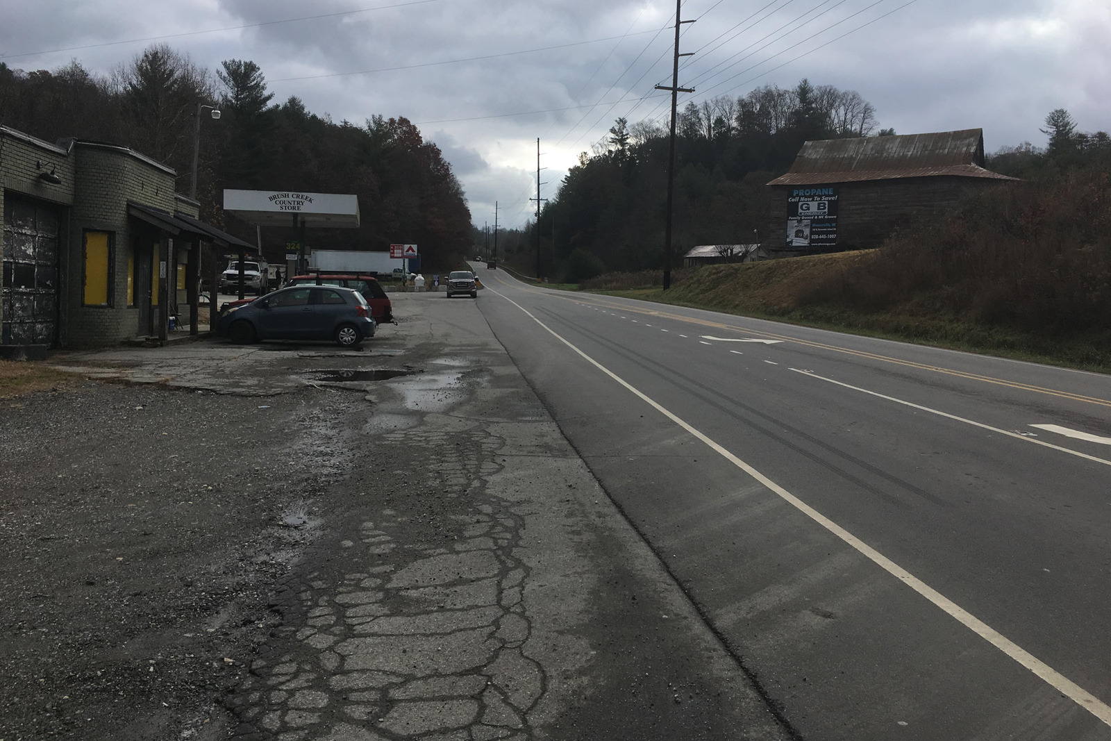 U.S. 25/U.S. 70, south of Brush Creek Road